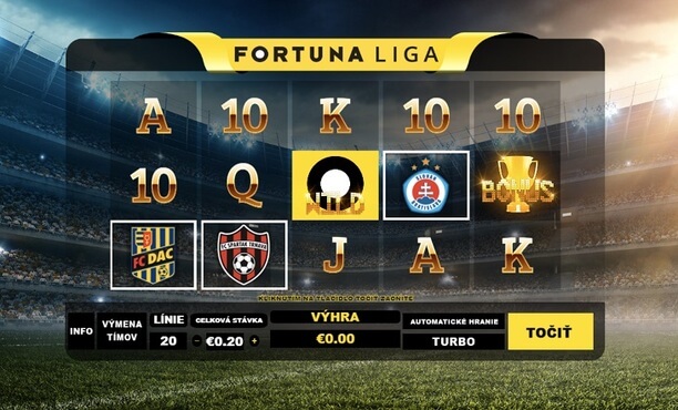 Fortuna Liga v onlinne kasíne iFortuna
