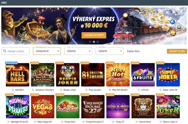 Tipsport jackpot automaty