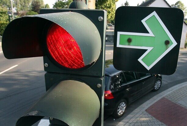 Doplnkové zariadenie Zelená šípka, semafor, cestná premávka - Zdroj Martin Gerten dpa/lnw, Profimedia