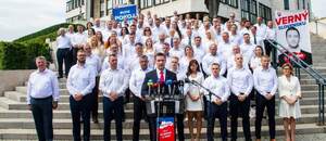 Predstavenie kandidátky strany Republika 3. júla 2023 v Bratislave - Zdroj Profimedia Predstavenie kandidátky strany Republika 3. júla 2023 v Bratislave - Zdroj Profimedia