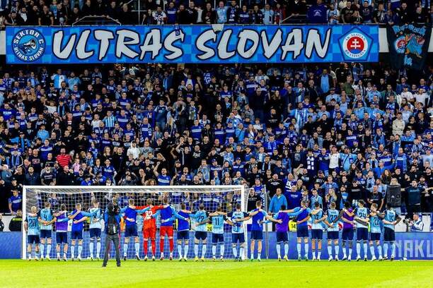 Tehelné pole, fanúšikovia, ŠK Slovan Bratislava - Zdroj Profimedia