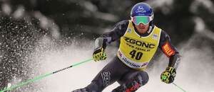 Adam Žampa, obrovský slalom, Alta Badia - Zdroj AP Photo/Alessandro Trovati, Profimedia