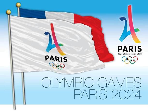 Olympijské hry Paríž 2024 – logo, vlajka