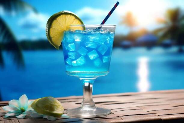 Modrá lagúna drink